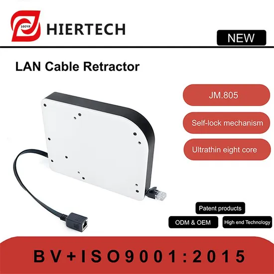 Hiertech Ultrathin Eight Core 1.95m LAN Cable Retractor Reel