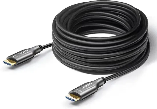 Fiber Optic HDMI 2.0 Cable 100 Feet Supports 4K 60Hz 18gbps High Speed for Projector Laptop Computer Monitor TV Camera