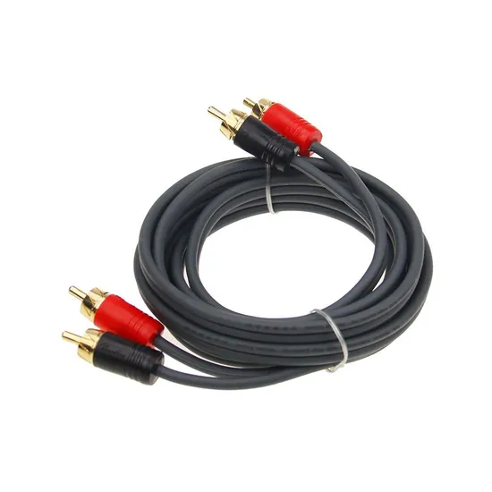 New Arrival 2 Male to 2male RCA Cable Car Audio Cable and Wire