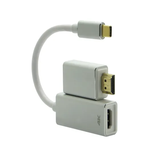 3 in 1 USB C 3.1 Type C to VGA/F Cable Support 4K*2K Male to Female HDMI Converter to VGA Adapter for MacBook PRO