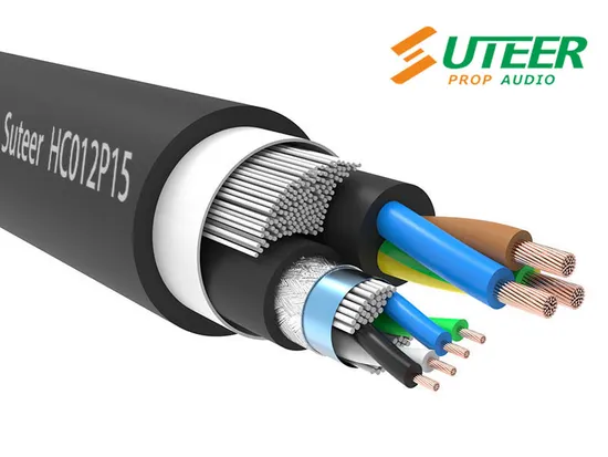 Combination Cable Power 3G1.5 + 4-Core 110 Ohm DMX Composite Cable
