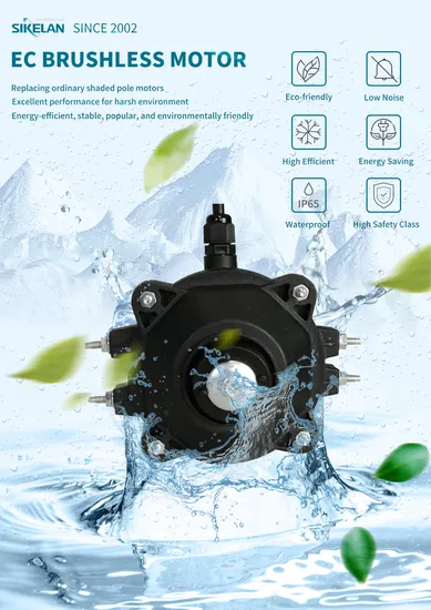 Hot Selling Ec Shaded Pole Freezer Fan Motor with Fan Blades for Refrigeration