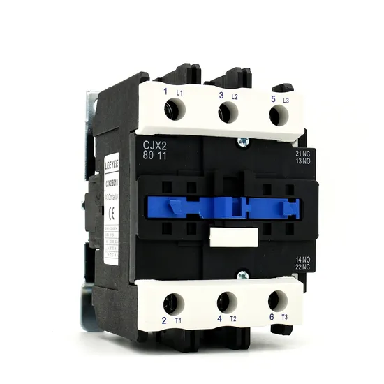Leeyee Three Phase with CE Mark Cjx2-8011 AC Power Contactors Electric Control Contactors 4p 690V 49A 80A Black 3 Pole 39A~80A