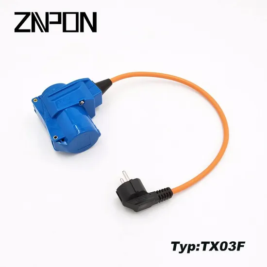 16A Cee Plug to Schuko Socket IP44 Adapter