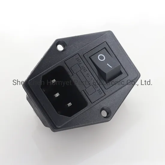 Hot Sale PCB Terminal 3.5 Spacing Gray 5p High Current Power Line Interface Bus Base 0.5-1.5mm AC Power Jack with on-off Red Button Switch