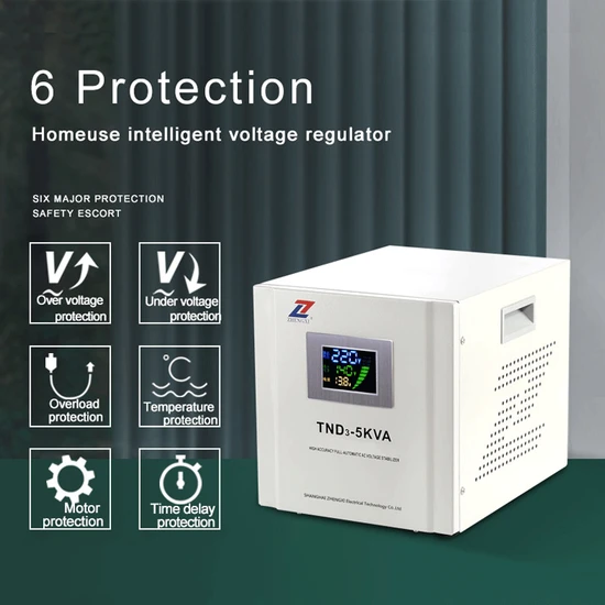 Tnd5-5kVA Single Phase Automatic 220V AC Voltage Regulator Stabilizer Servo Type