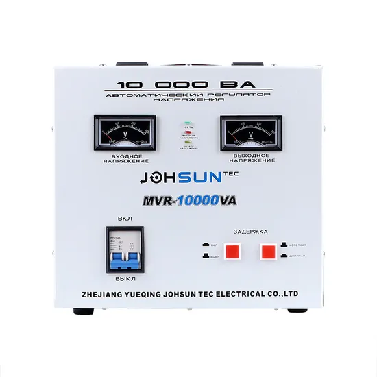 Johsun Tec Mvr-10000va AC Relay Type Voltage Regulator Analog Meter Voltage Stabilizer