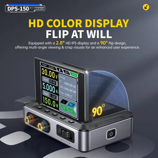 Fnirsi Dps-150 High Power 30V 5A 150W Adjustable Voltage Portable CNC DC Power Supply