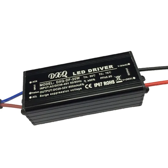 20W Low-Voltage Waterproof Constant Current Input AC/DC36-48V Output 9-33V600mA Low Ripple Flicker Free Outdoor Transformer Low-Voltage LED Driver Power Supply