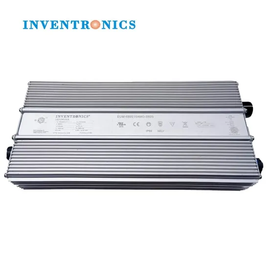 Inventronics Eum-680s15amg-S605 600W 680W 700W LED Grow Light Driver with Customized Dimmer and Waterproof Connectors