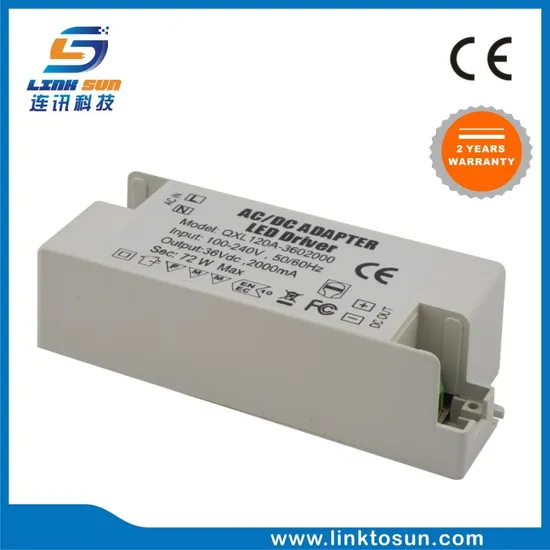 China Factory Supply 36V 2A 72W LED Power Driver for LED Light