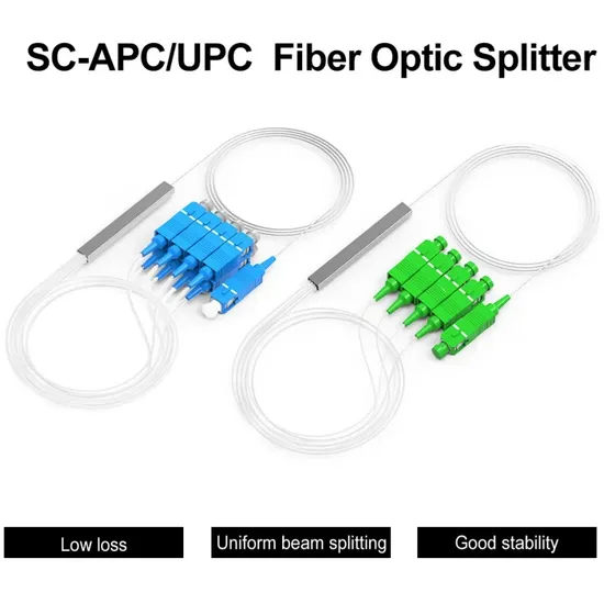 Optical Mini Steel Tube/Lgx/ABS Box Type 1X2/4/8/16/32 Fiber Optic Fbt/PLC Splitter
