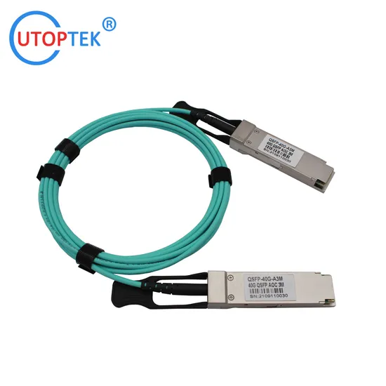 10g 25g 40g 100g SFP Transceiver Optical Fiber Cable Active Optical Breakout Cable Aoc Cable