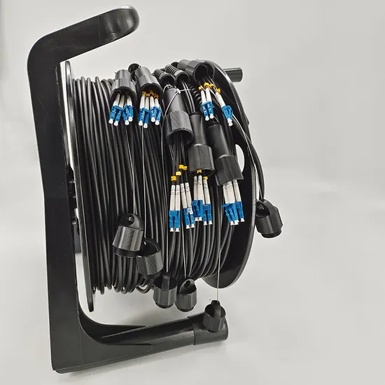 Portable Retractable Armored Tactical Fiber Opticalcon Cable Reel for Broadcasting Live Streaming