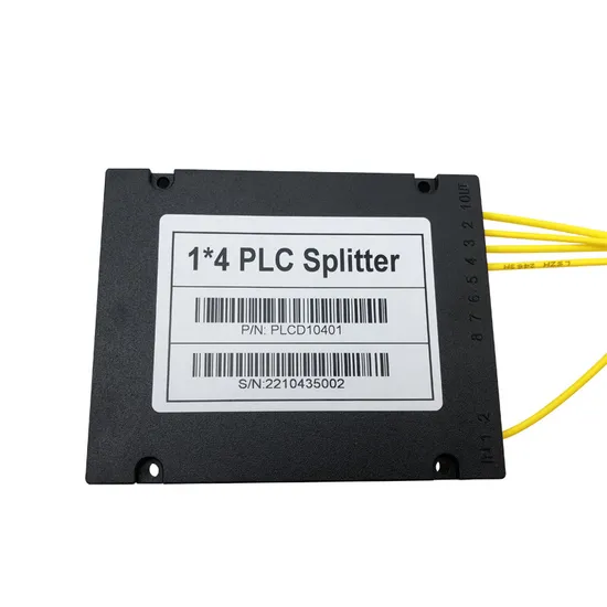 Sc/APC Sc/Upc Connector Pon 1*4 Fiber Optical Cassette PLC Splitter ABS Plastic Box Type Fiber Optic Splitter