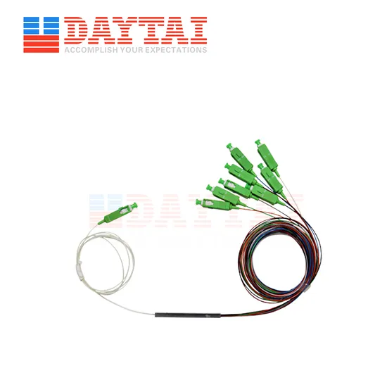 Factory Price Mini Passive Optical Splitter Steel Tube 0.9mm Sc/APC 1X8 Fiber Optic PLC Splitter