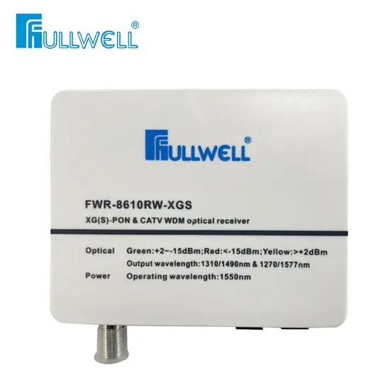 Fullwell 10g-Pon Xgs Pon CATV Wdm Optical Receivers Optic Node with DC5V Power Supply