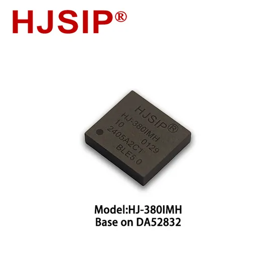 HJSIP HJ-380IMH (nRF52832) master-slave integrated BLE5.0 small-sized chip level with antenna 5.5 * 6mm UART low-power Bluetooth module