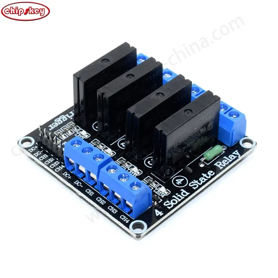 #13D067 5V 4 Channel Module SSR Solid-State Relay Low Level Trigger with Fuse Stable 240V 2A