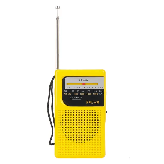 Tw962 Classical Mini Pocket Radio Am/FM Personal Radio with Earphone Jack
