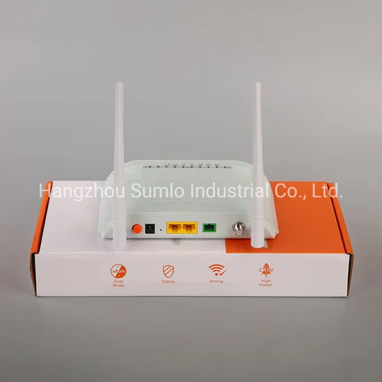 Gpon ONU 1ge+1fe+CATV+WiFi ONU for FTTH FTTX Access