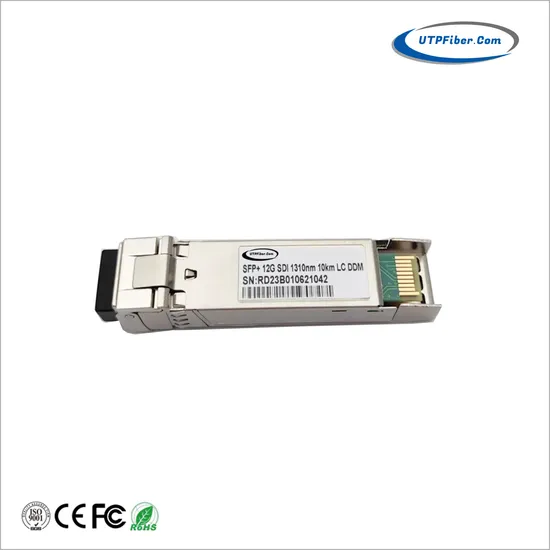 12g-SDI CWDM SFP+ 10km Video Pathological Patterns Optical Transceiver for SD/HD/3G/6g/12g-SDI, SMF 1350nm~1390nm
