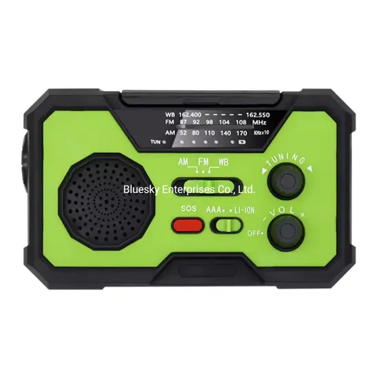 Tw069 in Stock Emergency Light Tools Multifunction Am FM Portable Radio Mobile Power Hand Crank Solar Panel Radio