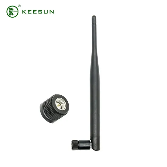 Omnidirectional WiFi 2.4-2.5g/5.1-5.9g 5dBi SMA Plug Black Antenna