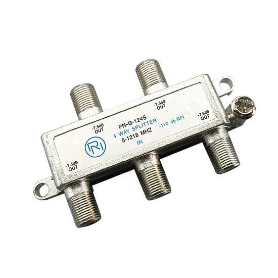 High Quality 4-Way Cable TV RF CATV Splitter with F Connector TV Splitters in Door 5-1218MHz
