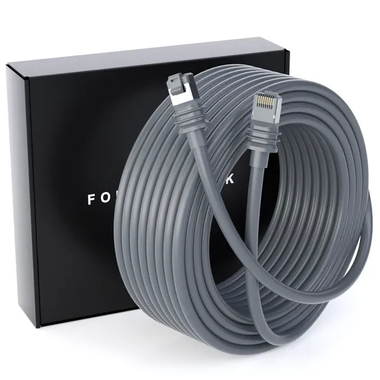 3rd Generation Straight Headed Rectangular Satellite Network Cable Gen3 Ethernet V3 Starlink Cable 10 Gigabit Shielded Ethernet Network Cable 150FT 100FT 75FT