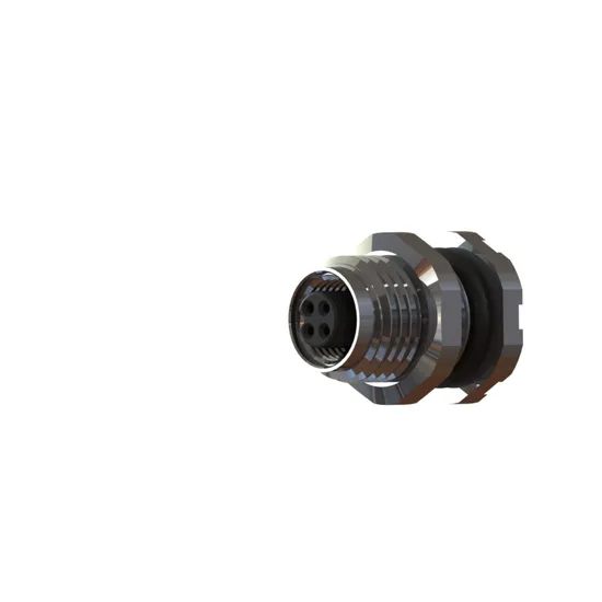 Custom IP67/IP68 Waterproof Shielded Female M5 M8 M12 M16 M23 4-Pin Push-Pull Power Terminal Block Industrial Connector Threaded Circular Electrical Connector