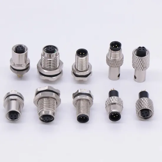M12 Wasterproof Connector, DIP, PCB Front Lock Style