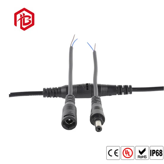 5.5mm X 2.1mm Automotive Male Female Power Waterproof Connector DC Jack Plug