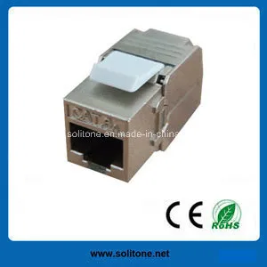 CAT6A FTP 180 Degree Keystone Jack Leokj-FC6-18055s