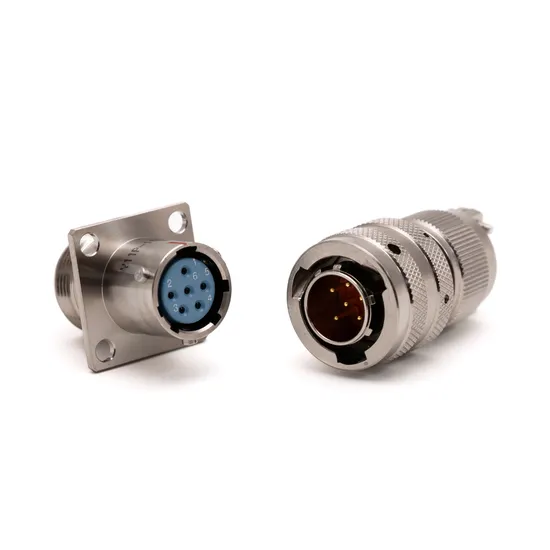Y50series Push Pull Cable Aluminum Circular Electrical Aviation Load Waterproof Female Socket Electric Connector