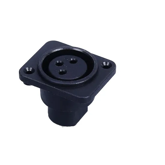 Durable Vertical Straight Pin XLR Connector for Audio Equipment
