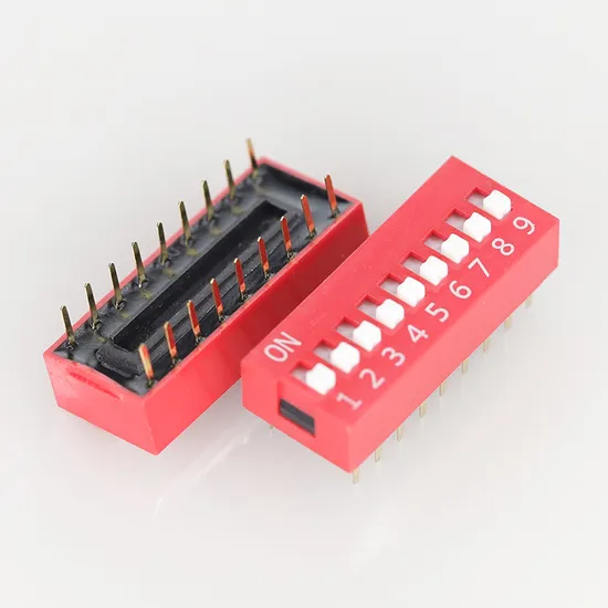 Homyet Compact Tht DIP Switch with Raised Actuator 1 to 12 Poles