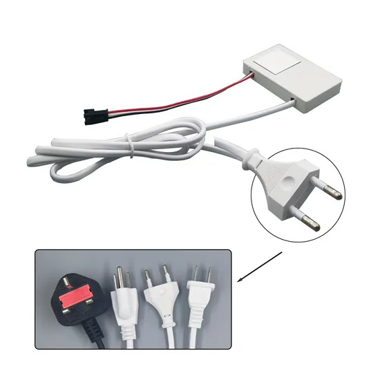 LED Lighted Smart Mirror Sensor Switch Electric Button Power Drivers with Plug