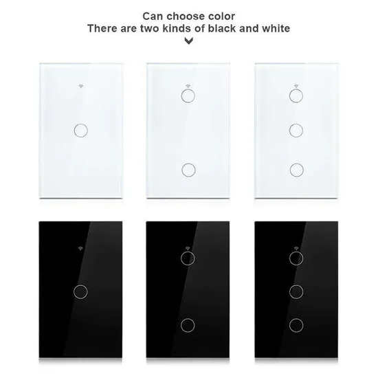 Smart Home WiFi Switches Wireless Glass Panel Touch Screen Wall Light Smart Switch