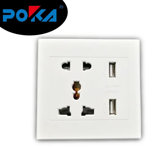 86 Type 2 Way Wall Switches Switched Socket with 2 USB Port
