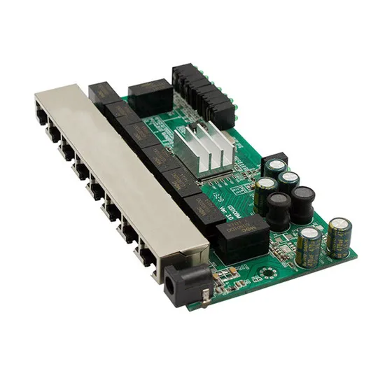 One Stop Service Customized PCBA & PCB Assembly Gigabit Ethernet Switch Fiber Optical Media Converter PCBA