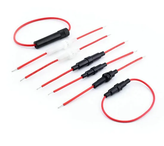 Glass Ceramic Tube Cable Wire Lead 5X20 Inline Fuse Holder