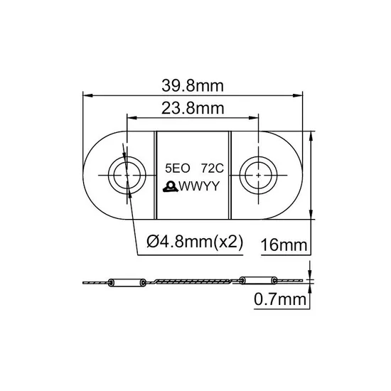 Fire Fusible Links Safety Buckle, Red Copper Eutectic Fuse Fusible for Fire Damper RoHS Brass Small Pull Fusible Links