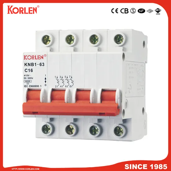 High Quality Miniature Circuit Breaker MCB (KNB1-63) CE RoHS CCC