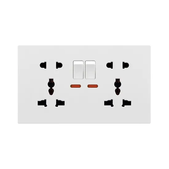 Customized Electrical Outlet Double 5 Pin Mf Switched Socket with Neon