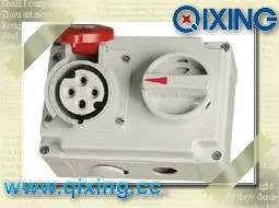 Mechanical Interlock Socket with Switches for Industrial Application (QX7275)