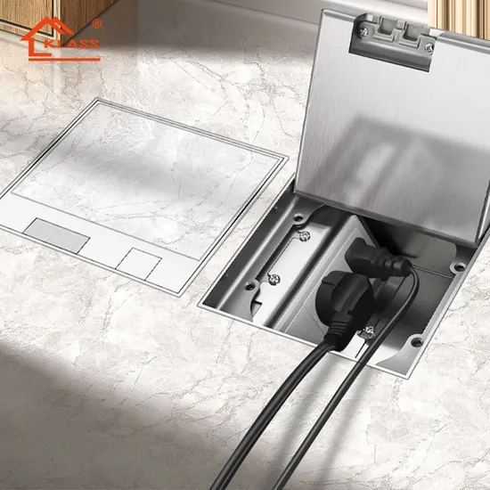 Suitable for Embedding in Various Materials Customized Marble Floor Socket Hidden Stainless Steel Floor