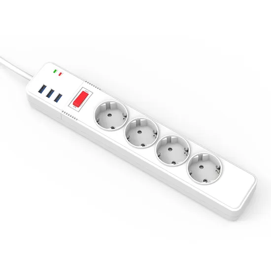 German and European Standard Four Position Lightning Protection Socket