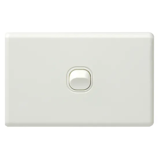 Australia Standards Electric a Series OEM 1 Gang Wall Switch Socket Horizontal