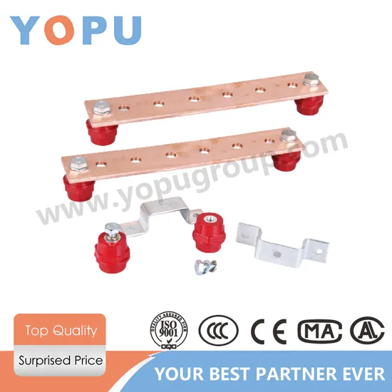 Zero Line Five-Hole Grounding Nickel Plated Copper Busbar for Distribution Cabinet